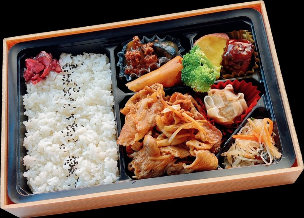 豚肉と生姜の黒胡椒炒め弁当（紙箱入）1000円